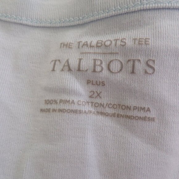 3 Talbots pima cotton t shirt 2X - Picture 4 of 7